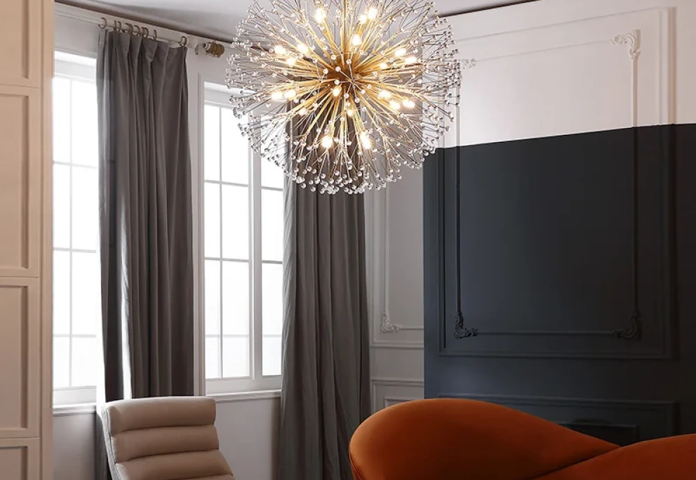 hanging globe chandelier