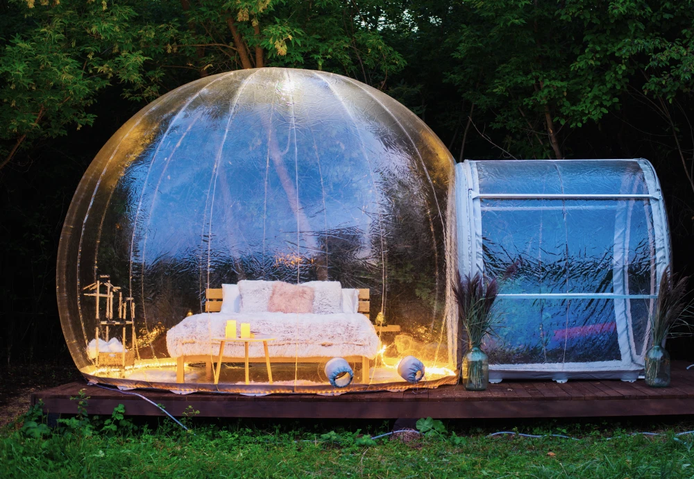 bubble tent glamping hotel