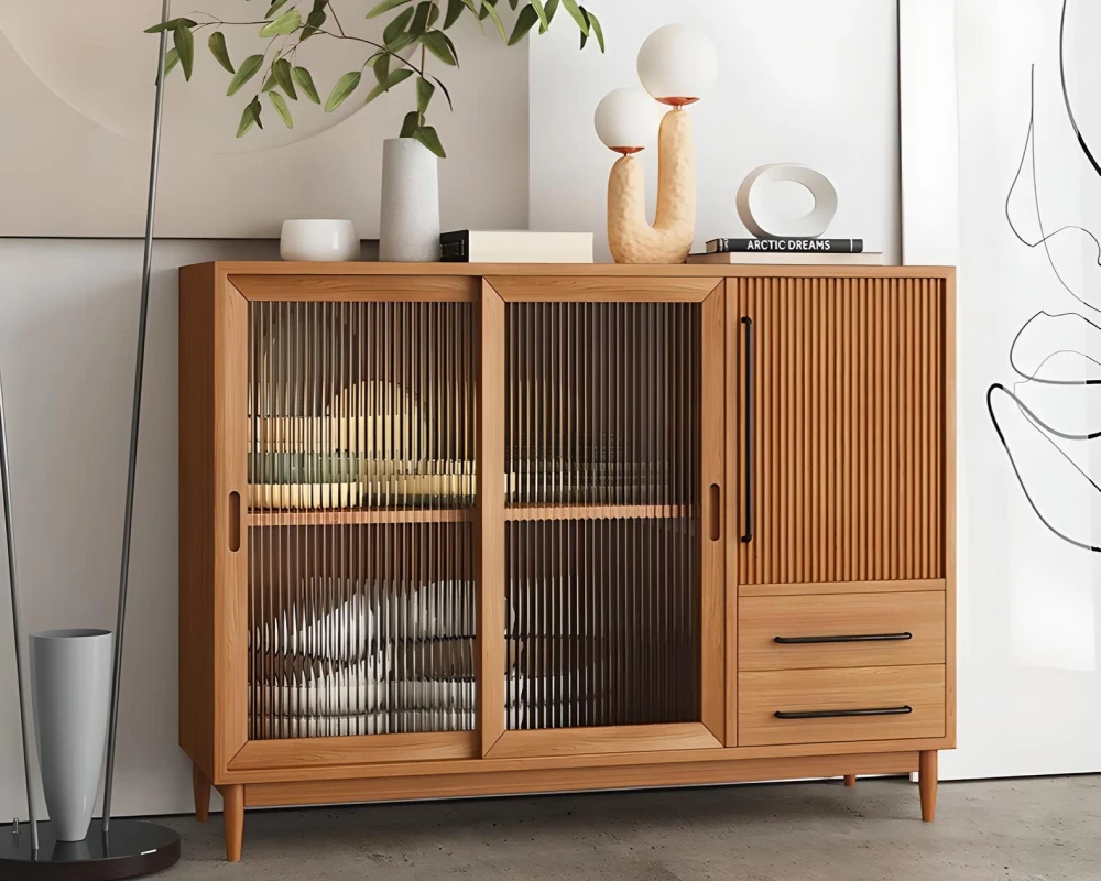 glass front sideboard